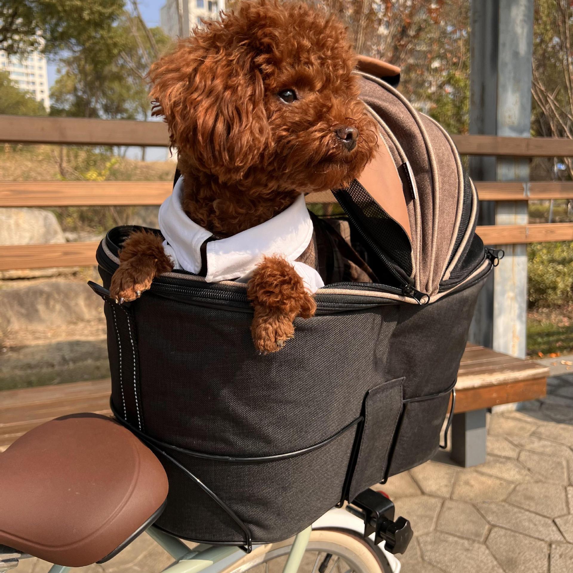 The Ultimate Pet Foldable Canvas Rear-Seat Carrier Bag