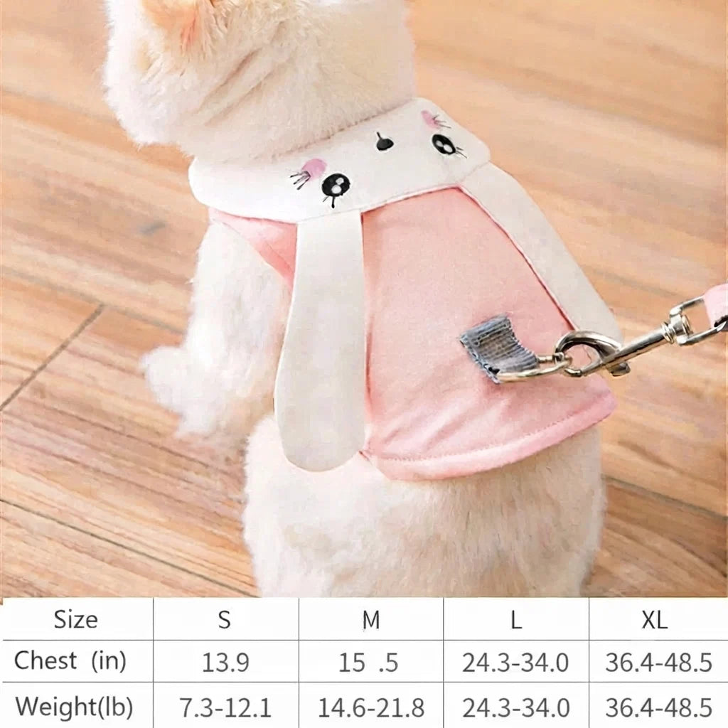 Adjustable Pet Vest Chest Strap With Leash