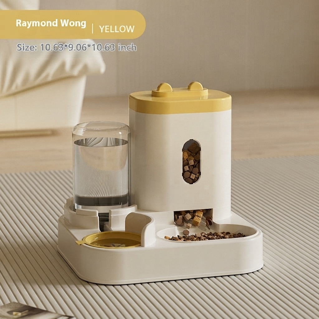 Automatic Pet Food And Water Feeder Bowl