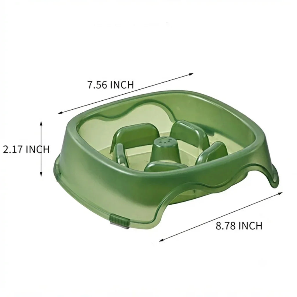 Pet Slow Feeder Anti-Choking Food Water Bowl